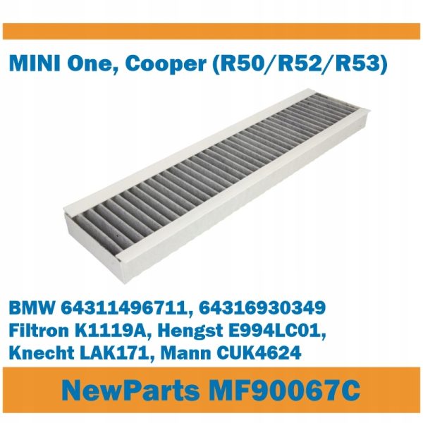 NewParts Filters MF90067C - Filtr kabinowy