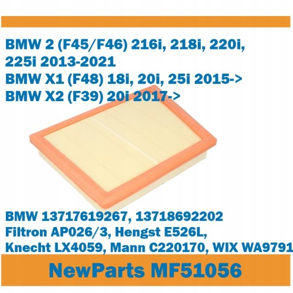 NewParts Filters MF51056 - Filtr powietrza