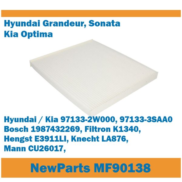 NewParts Filters MF90138 - Filtr kabinowy Grandeur Azera Santa Fe zam K1340