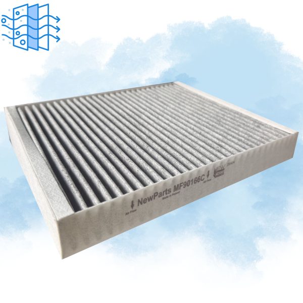 Filtr kabinowy MF90166C z węglem Buick Cadillac Chevrolet Opel zami K1223A